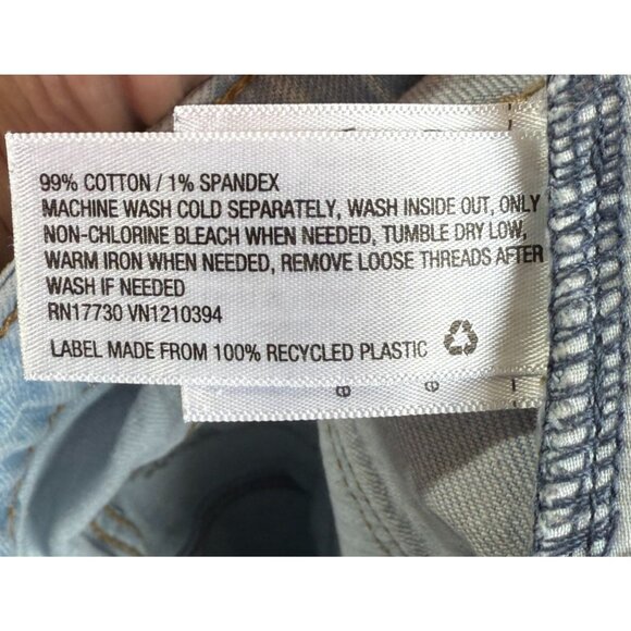 Universal Thread Vintage Midi Cuff Off Jeans Shorts 8/29 Light Wash High Rise - Picture 10 of 10